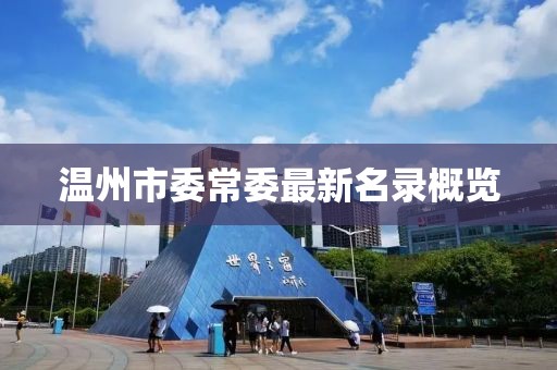 溫州市委常委最新名錄概覽