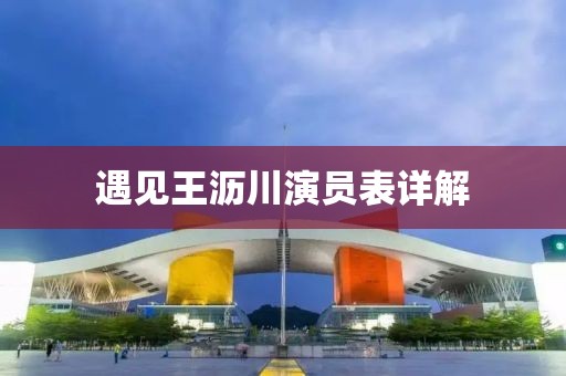 遇見(jiàn)王瀝川演員表詳解