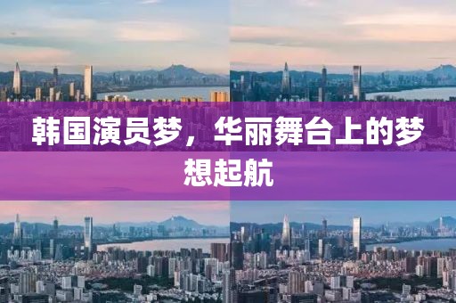 韓國(guó)演員夢(mèng)，華麗舞臺(tái)上的夢(mèng)想起航