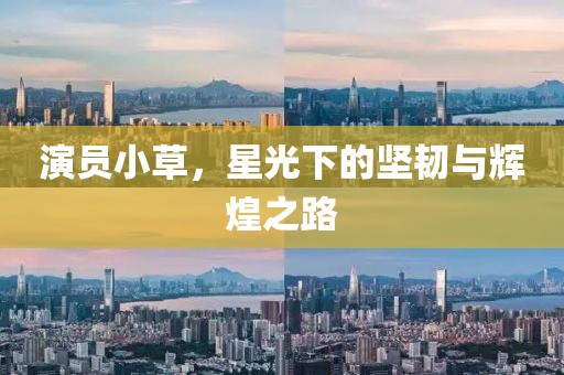 演員小草，星光下的堅韌與輝煌之路
