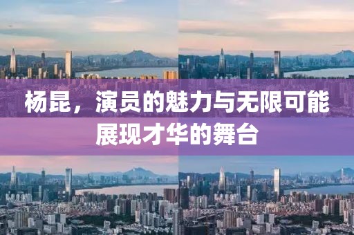 楊昆，演員的魅力與無(wú)限可能展現(xiàn)才華的舞臺(tái)