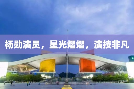 楊勛演員，星光熠熠，演技非凡