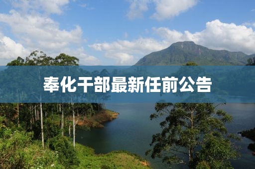 奉化干部最新任前公告