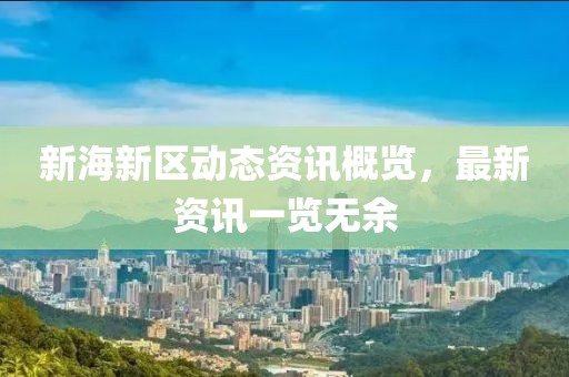 新海新區(qū)動態(tài)資訊概覽，最新資訊一覽無余