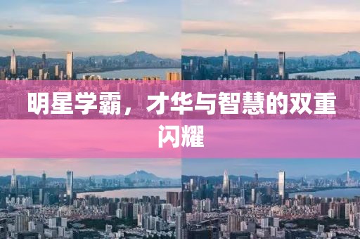 明星學(xué)霸，才華與智慧的雙重閃耀