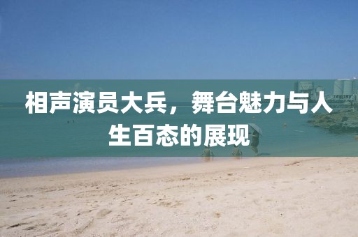 相聲演員大兵，舞臺(tái)魅力與人生百態(tài)的展現(xiàn)
