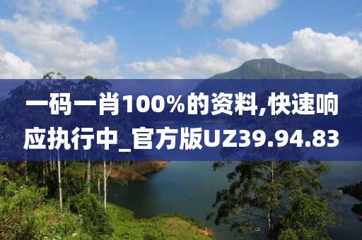一碼一肖100%的資料,快速響應(yīng)執(zhí)行中_官方版UZ39.94.83