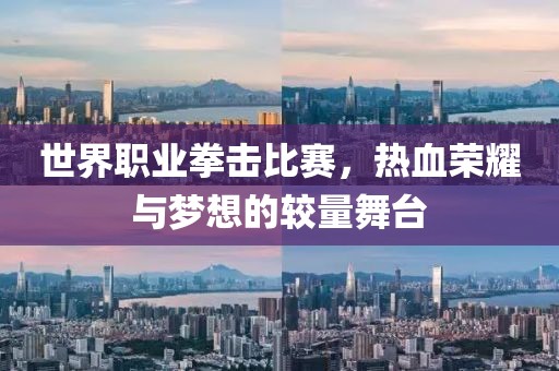 世界職業(yè)拳擊比賽，熱血榮耀與夢想的較量舞臺