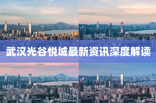 武漢光谷悅城最新資訊深度解讀