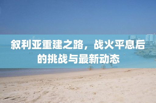 敘利亞重建之路，戰(zhàn)火平息后的挑戰(zhàn)與最新動(dòng)態(tài)