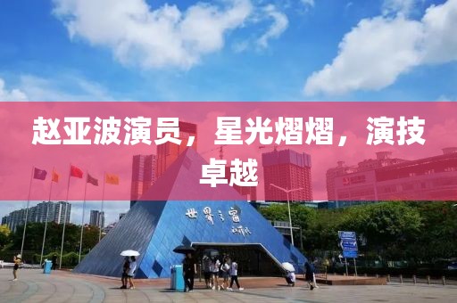 趙亞波演員，星光熠熠，演技卓越