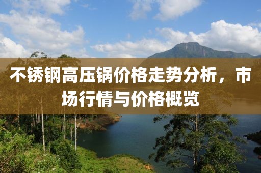 不銹鋼高壓鍋價格走勢分析，市場行情與價格概覽