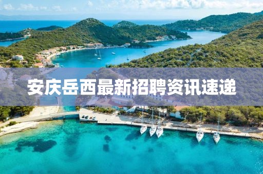安慶岳西最新招聘資訊速遞