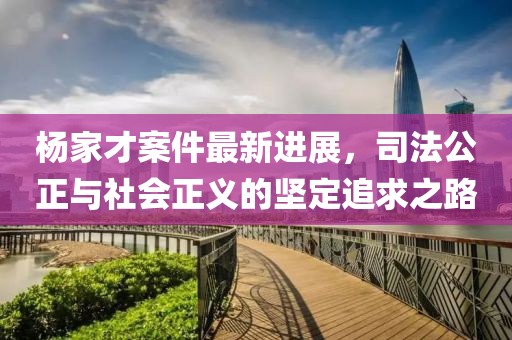 楊家才案件最新進展，司法公正與社會正義的堅定追求之路