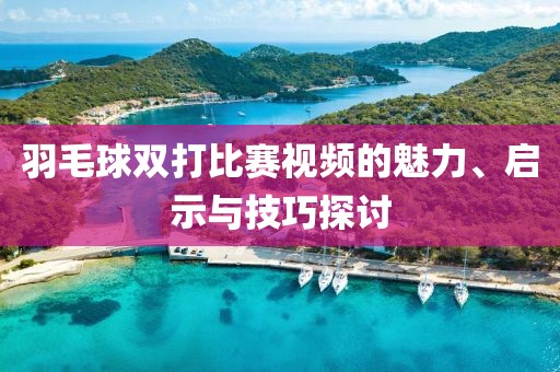羽毛球雙打比賽視頻的魅力、啟示與技巧探討