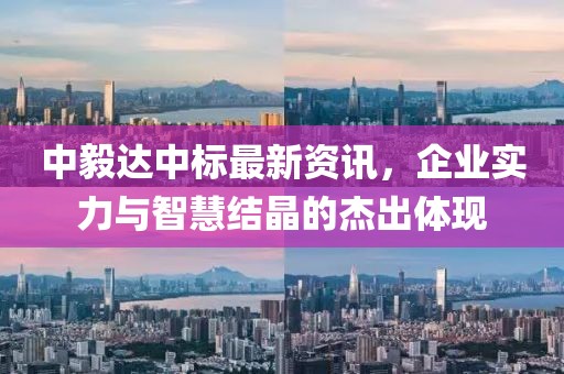 中毅達中標最新資訊，企業(yè)實力與智慧結(jié)晶的杰出體現(xiàn)