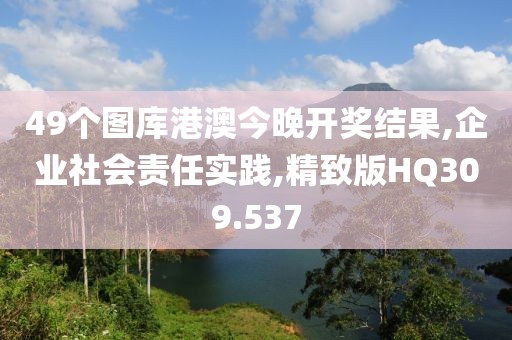 49個圖庫港澳今晚開獎結(jié)果,企業(yè)社會責任實踐,精致版HQ309.537