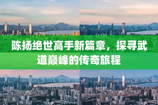 陳揚(yáng)絕世高手新篇章，探尋武道巔峰的傳奇旅程
