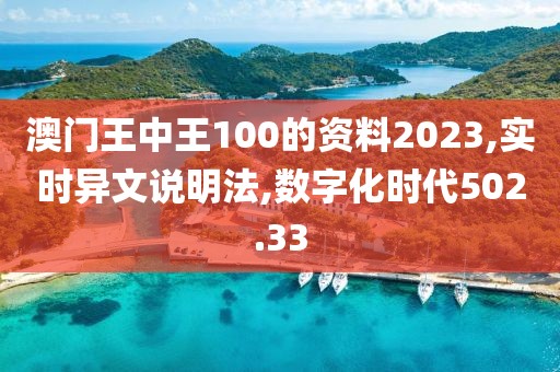 澳門王中王100的資料2023,實時異文說明法,數(shù)字化時代502.33