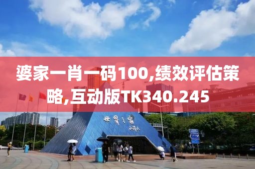 婆家一肖一碼100,績效評估策略,互動版TK340.245