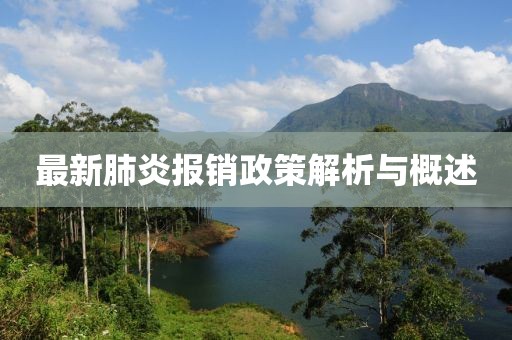 最新肺炎報銷政策解析與概述
