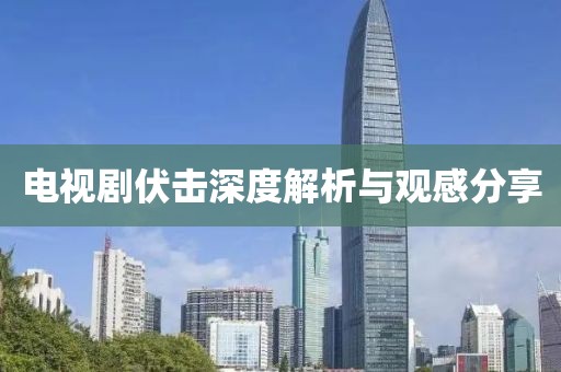 電視劇伏擊深度解析與觀感分享