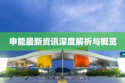 申能最新資訊深度解析與概覽