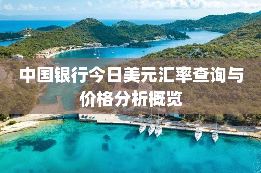 中國銀行今日美元匯率查詢與價格分析概覽