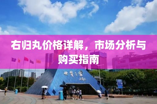 右歸丸價(jià)格詳解，市場(chǎng)分析與購(gòu)買(mǎi)指南