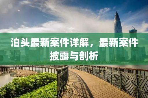 泊頭最新案件詳解，最新案件披露與剖析