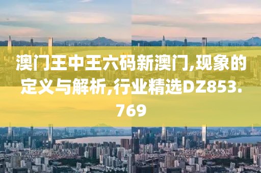澳門王中王六碼新澳門,現(xiàn)象的定義與解析,行業(yè)精選DZ853.769