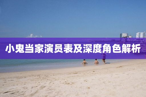 小鬼當(dāng)家演員表及深度角色解析