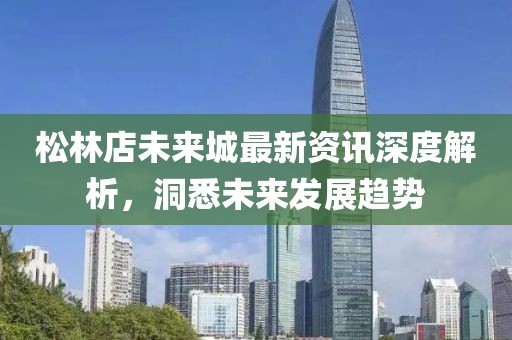 松林店未來(lái)城最新資訊深度解析，洞悉未來(lái)發(fā)展趨勢(shì)