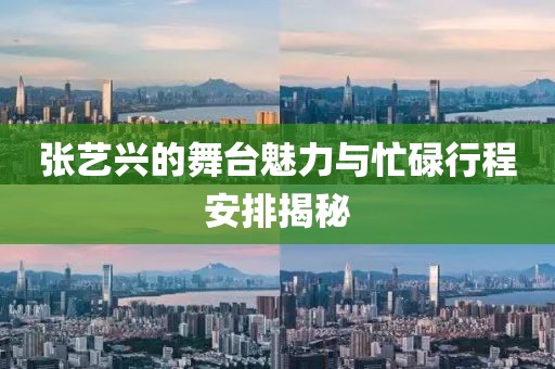 張藝興的舞臺魅力與忙碌行程安排揭秘