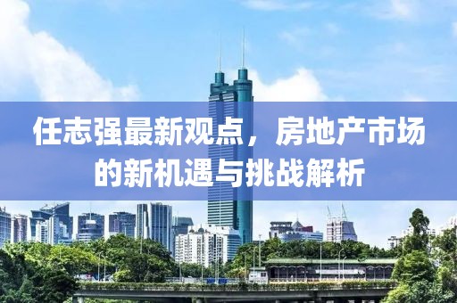 任志強最新觀點，房地產(chǎn)市場的新機遇與挑戰(zhàn)解析