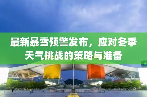 最新暴雪預(yù)警發(fā)布，應(yīng)對冬季天氣挑戰(zhàn)的策略與準(zhǔn)備