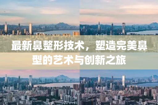 最新鼻整形技術(shù)，塑造完美鼻型的藝術(shù)與創(chuàng)新之旅