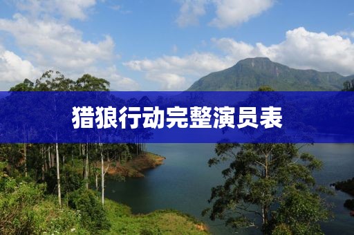獵狼行動完整演員表
