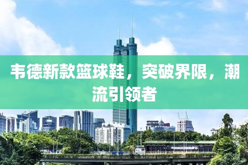 韋德新款籃球鞋，突破界限，潮流引領(lǐng)者