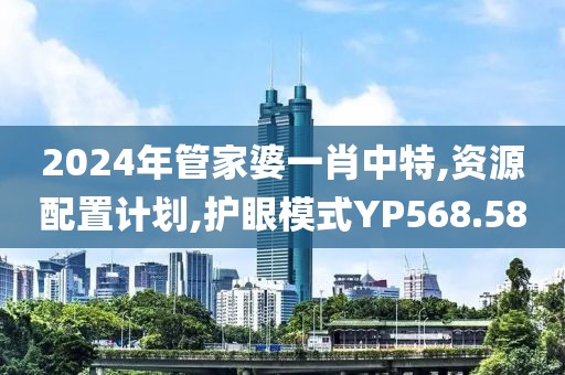 2024年管家婆一肖中特,資源配置計劃,護眼模式Y(jié)P568.58