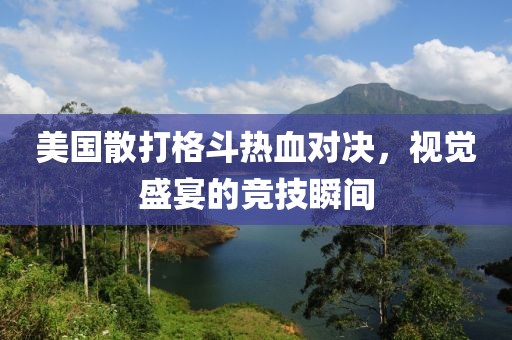 美國散打格斗熱血對決，視覺盛宴的競技瞬間