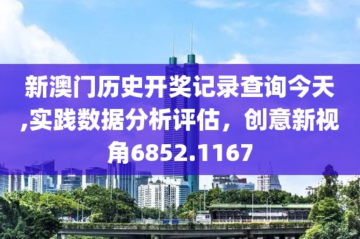 新澳門歷史開獎記錄查詢今天,實踐數(shù)據(jù)分析評估，創(chuàng)意新視角6852.1167