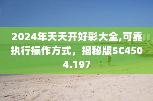 2024年天天開(kāi)好彩大全,可靠執(zhí)行操作方式，揭秘版SC4504.197