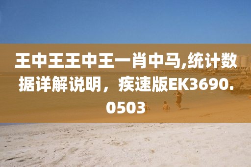 王中王王中王一肖中馬,統(tǒng)計(jì)數(shù)據(jù)詳解說(shuō)明，疾速版EK3690.0503