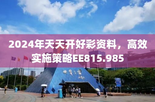 2024年天天開好彩資料，高效實施策略EE815.985