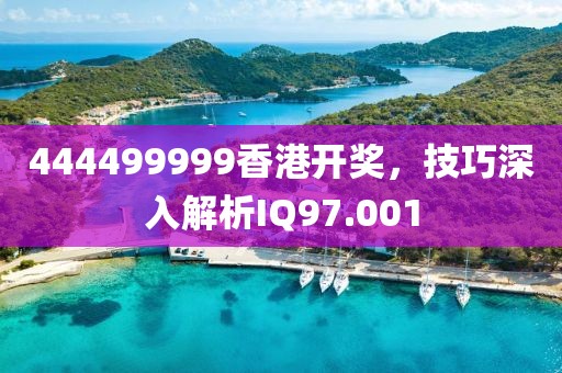 444499999香港開獎(jiǎng)，技巧深入解析IQ97.001