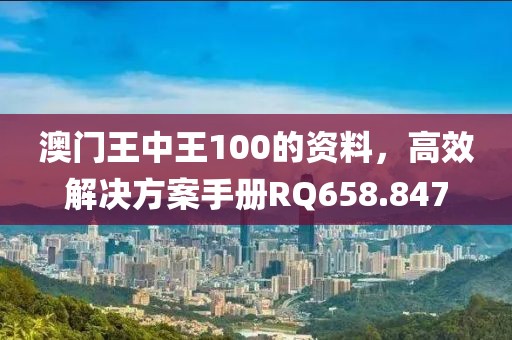 澳門(mén)王中王100的資料，高效解決方案手冊(cè)RQ658.847