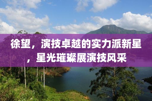 徐望，演技卓越的實力派新星，星光璀璨展演技風(fēng)采