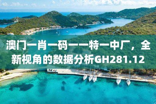 澳門一肖一碼一一特一中廠，全新視角的數(shù)據(jù)分析GH281.12