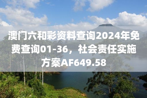 澳門六和彩資料查詢2024年免費查詢01-36，社會責任實施方案AF649.58